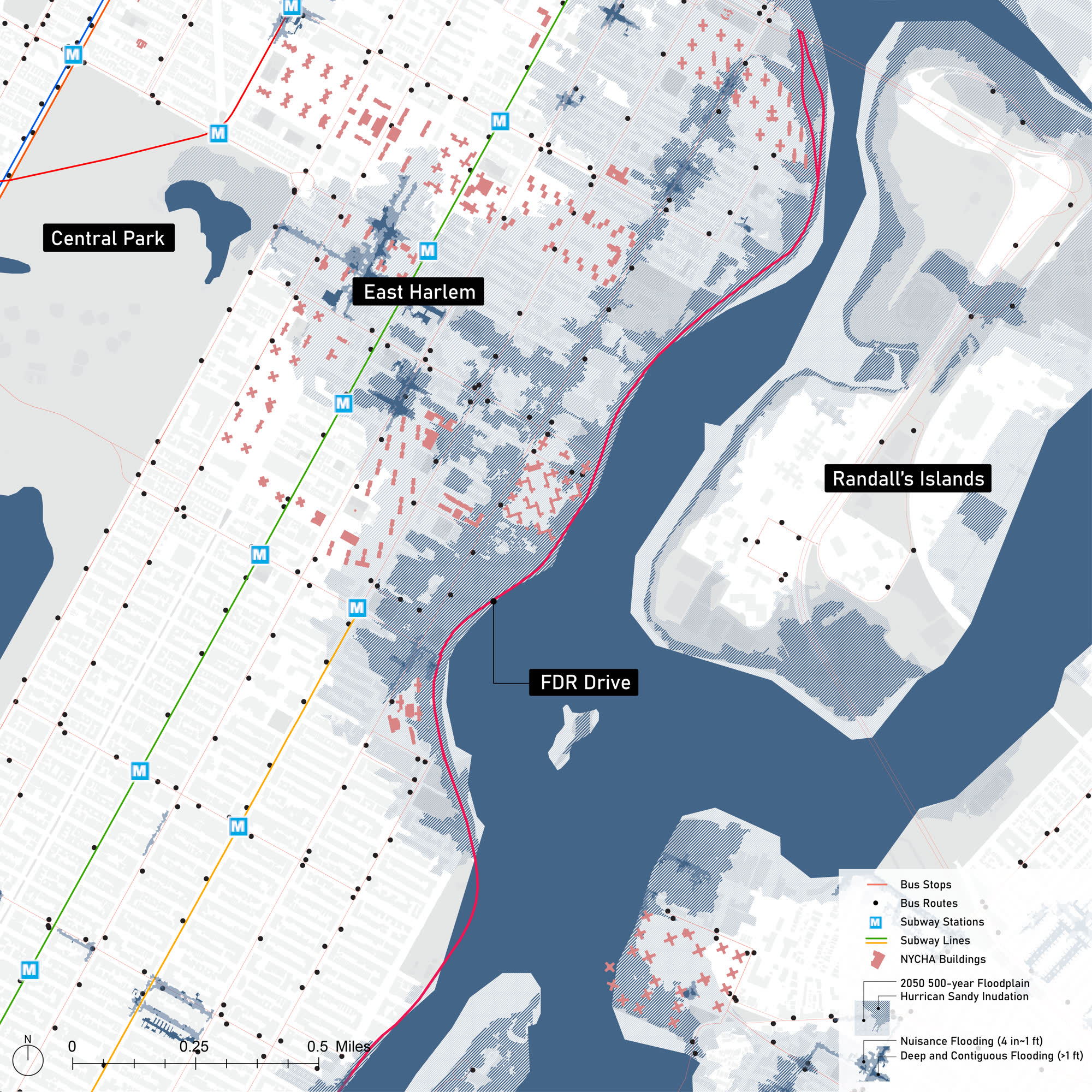 East Harlem Polder — overview map